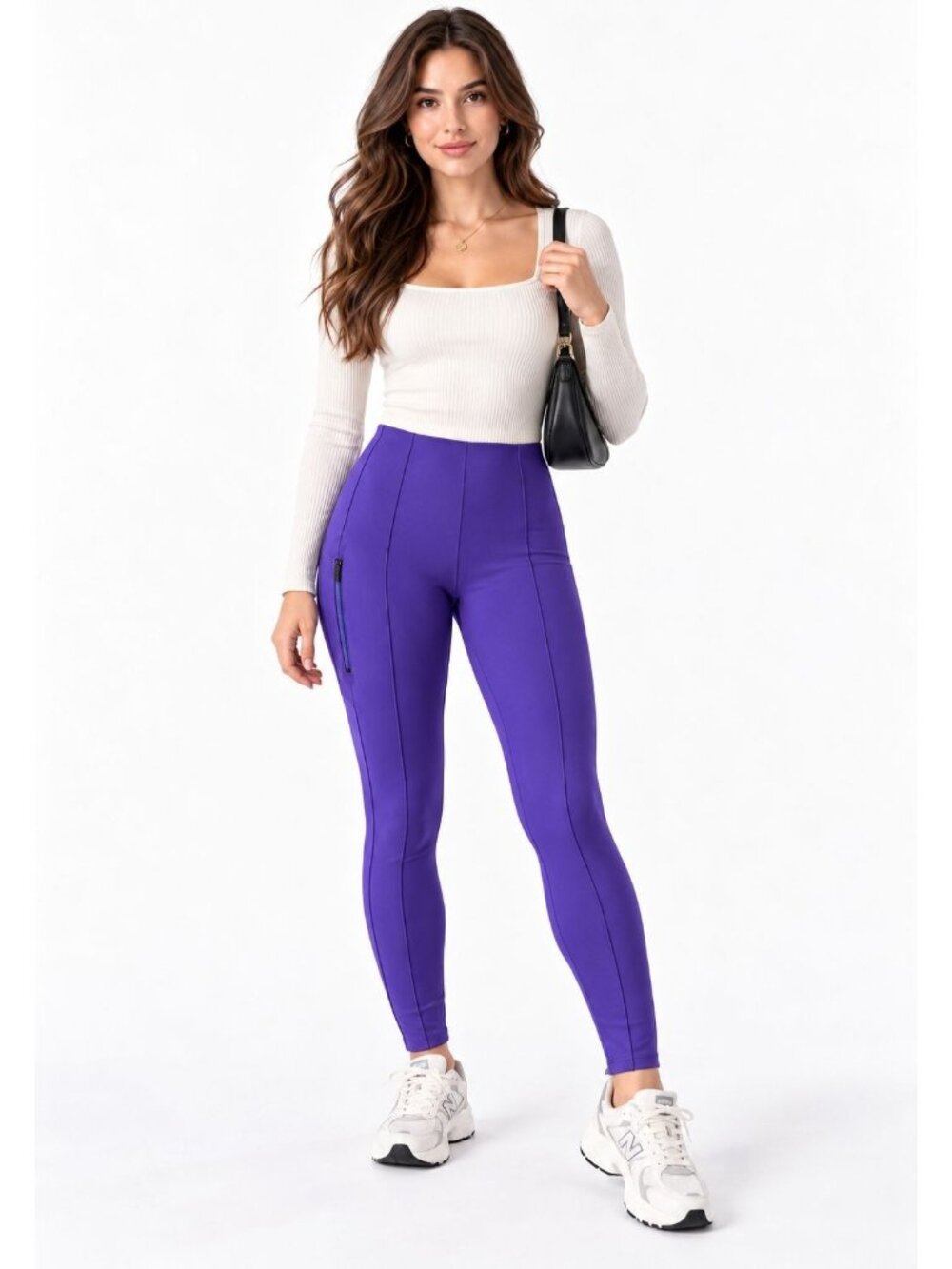 Athleta Purple Glacier Snow Skinny Athleisure Wear High-Rise Size 6